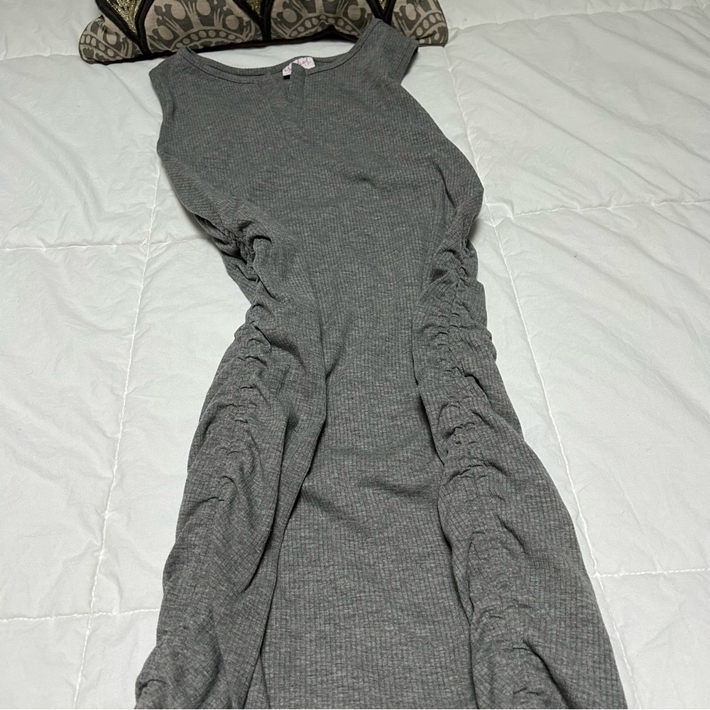 Isabel Maternity Ribbed Tank Dress - Picture 6 of 6